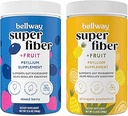 Bellway Super Fiber Powder + Fruit, Sugar Free Organic Psyllium Husk Pulver-Ergänzung für Regularität, Bloating Relief & Gut Health, Non-GMO, Mixed Berry & Ananas Passion Fruit
