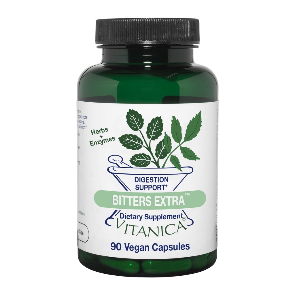Vitanica Bitters Extra, Verdauungsunterstützung, Vegan, 90 Kapseln