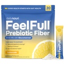 Daily Nouri FeelFull Prebiotic Fiber Drink Mix | Unterstützt natürliche Vollständigkeit, Appetit & Cravings Control, Gut & Metabolic Health | Oligofructose, Glucomannan & Chromium | 30 Stick Packs