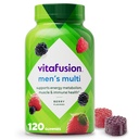 Vitafusion Adult Gummy Vitamin Supplement for Men, Berry Flavored, A, C, D, E, B6, B12, Daily, 120 Count, 60 Day Supply (Pack of 12)