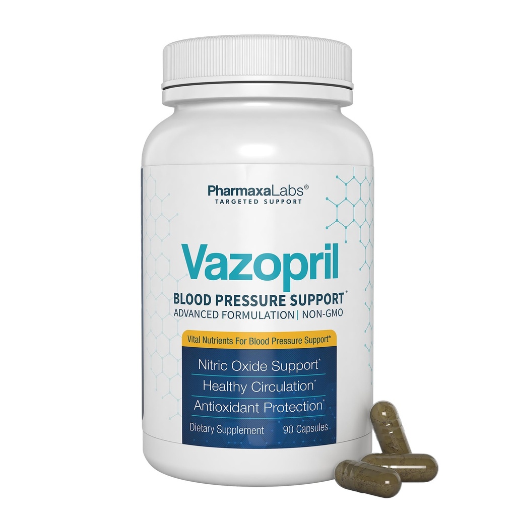 Blood Pressure Support - Vitamin Supplement for Healthy Heart & Blood Circulation - Beet Root, Hawthorn Berry, Garlic, Hibiscus, Olive Leaf & Grape Seed Extract - 90 Capsules