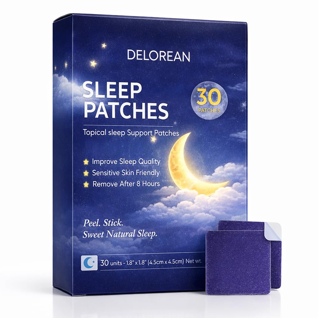 Drowzen Sleep Patches, Delorean Sleep Patches for Adults, Natural Herbal Stickers for Nighttime Relaxation & Bedtime Routine Support, Easy Apply Patche for Men & Women, 30 Count (1)