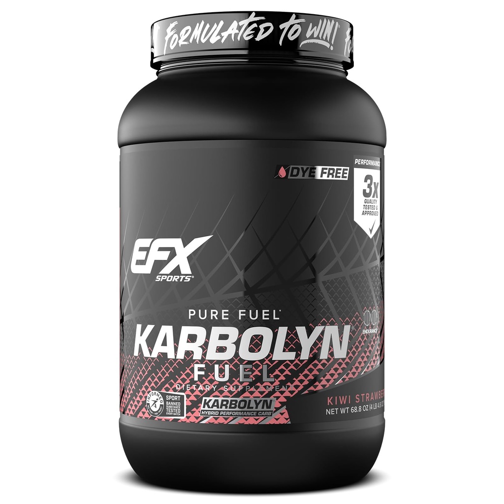 EFX Sport Karbolyn Kraftstoff | Fast-Absorbierende Kohlenhydrat-Pulver | Carb Load, Sustained Energy, Quick Recovery | Stimulant Free | 36 Servivings (Kiwi Erdbeere)