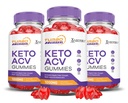 (3 Pack) Turbo Ripped Keto ACV Gummies Advanced Formula 1000MG Turbo Ripped Keto Gummies Apfel Apfelessig Formuliert mit Granatapfelsaft Pulver B12 Vegan Non GMO 180 Gummys