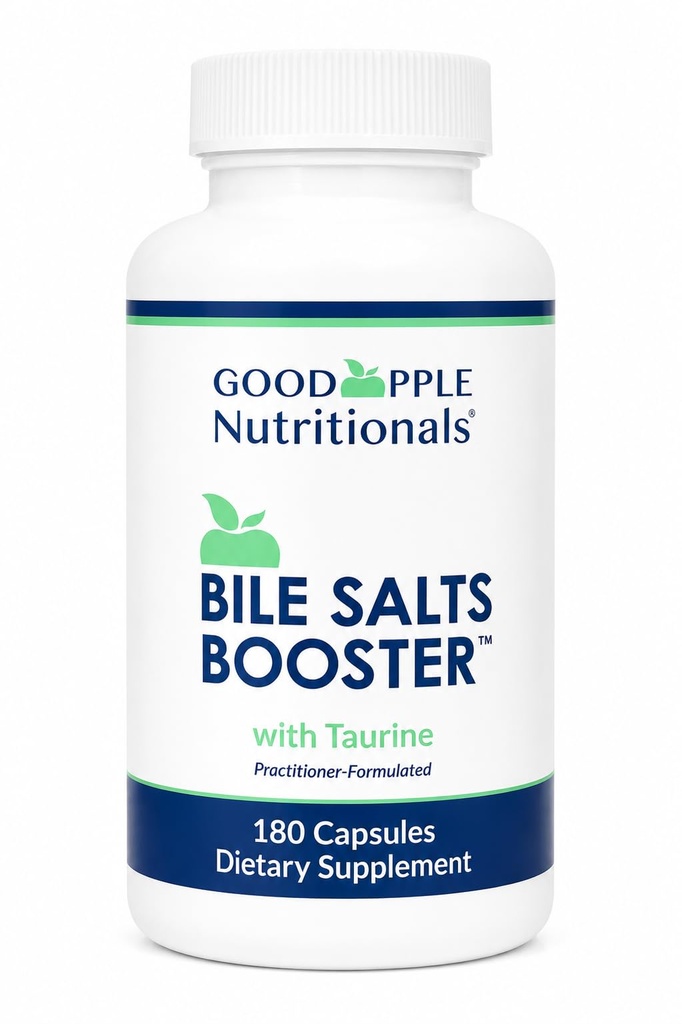 Bile Salts Booster – Bile Salts Supplement with Ox Bile + Taurine for Fat Digestion & Healthy Bile Flow* – Gentle 110 mg Formula – 180 Capsules