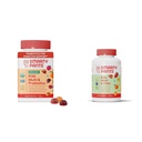 SmartyPants Organic Kids Multivitamin Gummies: Probiotics, Omega 3 (ALA) & Kids Multivitamin Gummies and Fiber Supplement: Omega 3 Fish Oil (EPA/DHA), Vitamin D3, C, Vitamin B12