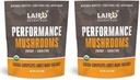 Laird Superfood Organic Performance Mushroom Blend mit Chaga, Cordyceps, Lion's Mane und Maitake for Energy and Cognition, 3.17 Unze. Tasche, Pack von 2