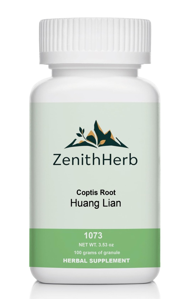 Coptis Root, Huang Lian, Herbal Supplement, Granule Form, 100 Grams/Bottle