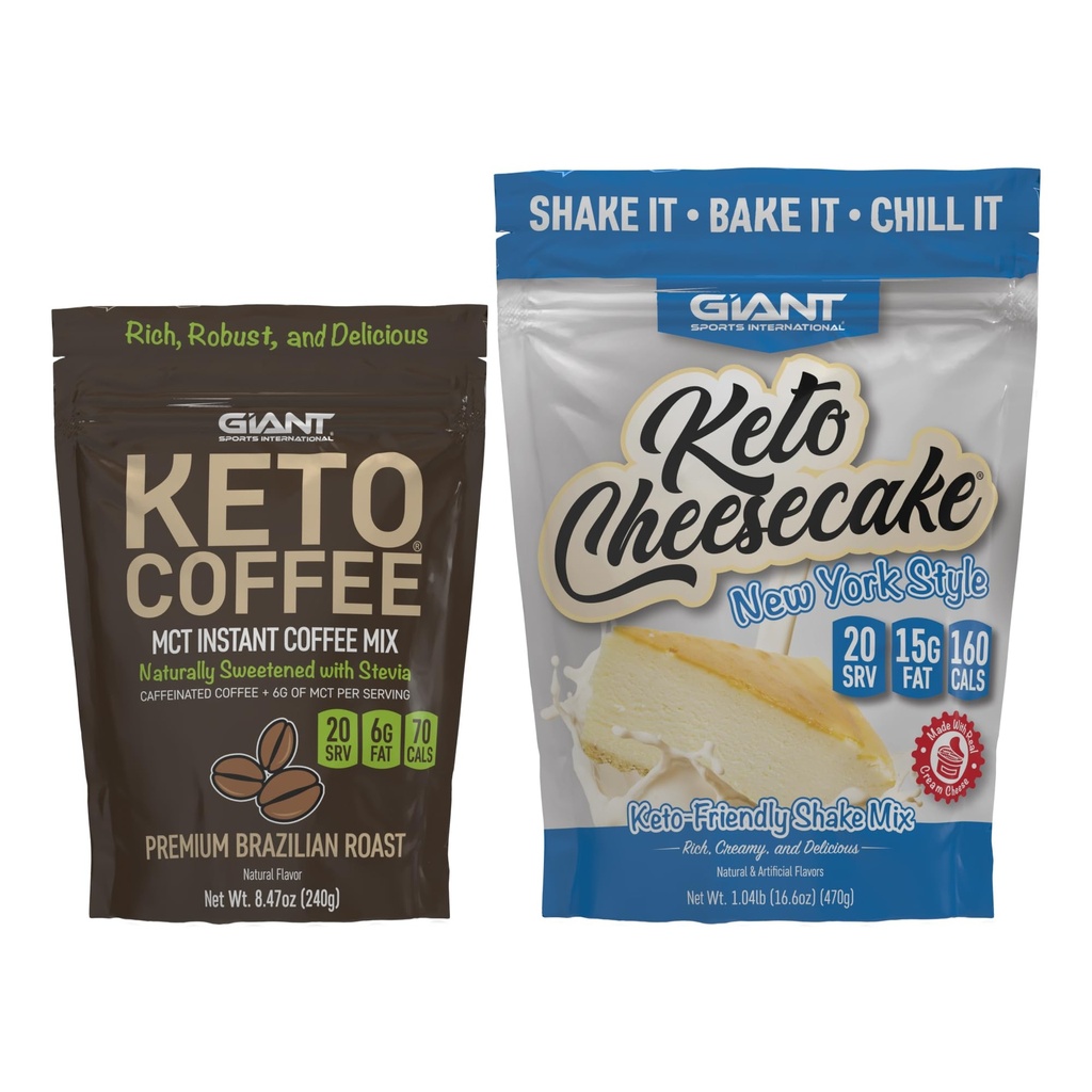 Riesensport Keto Cheesecake und Keto Coffee
