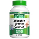 Botanic Choice Advanced Memory Complex - Mood Support Brain Supplements for Memory and Focus - Proprietary Herbal Blend with Ginkgo Biloba - Gluten and Allergen Free - 60 Count Pills