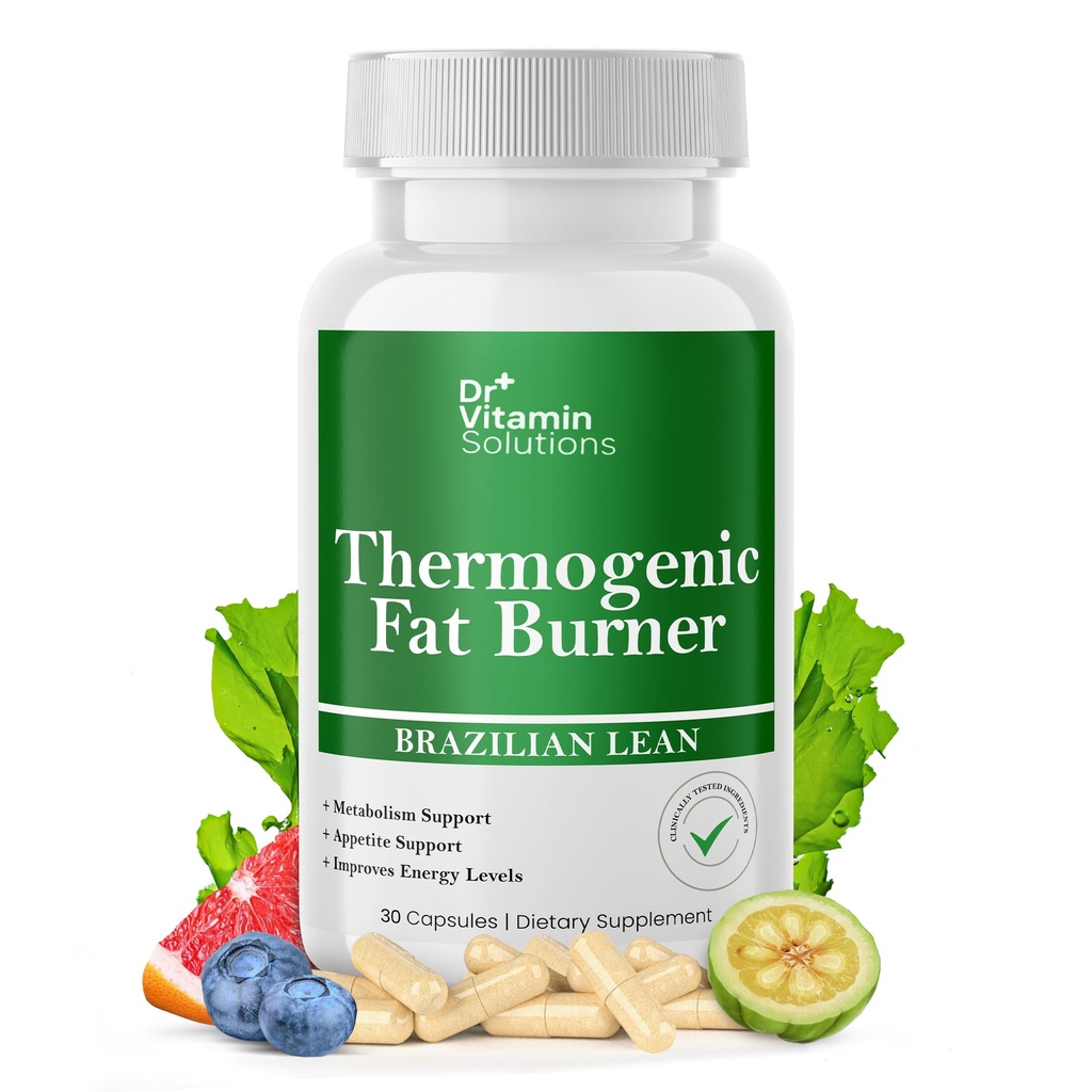 Thermogenic Fat Burner für Frauen und Männer - Brazilian Lean Diät Pillen | Appetite Suppressant & Metabolism Booster w/Green Tee, Garcinia, ACV | Belly Fat, Energy & Bloating Support, Non-GMO, Made in USA