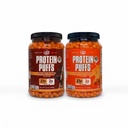 Twin Peaks Protein Puffs Variety Pack (Nacho Cheese & Mesquite Barbecue) – Keto Friendly, Low Carb Snack (je 300g), 21g Protein, 2g Net Carbs, Crunchy High-Protein Snack