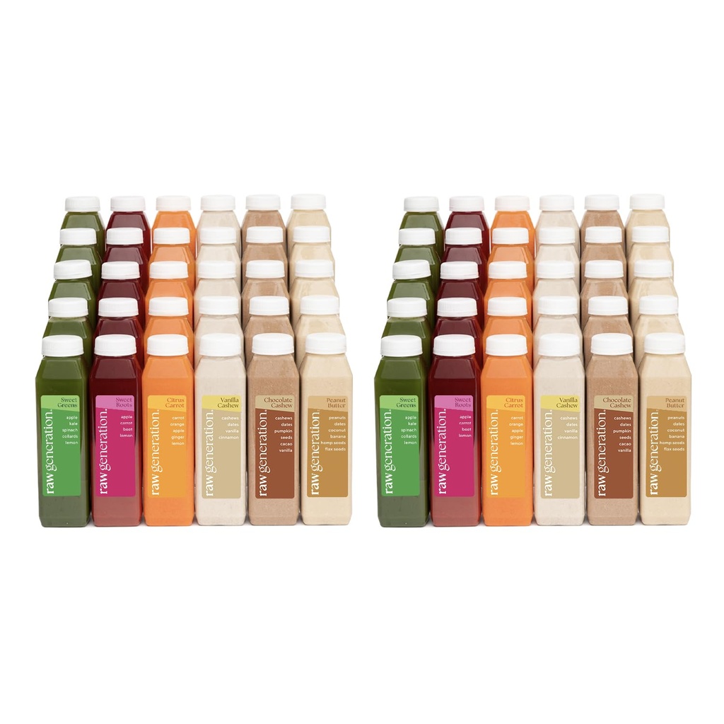 Raw Generation Cleanse für 2 – Reinigen Sie mit einem Partner für maximale Ergebnisse – Zwei 5-Tage-Protein reinigt, um Gewicht zu verlieren, Lean-Muskel zu bauen, Bloating zu reduzieren, Energie zu erhöhen und Ihre Ernährung zurücksetzen