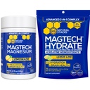 Magtech Magnesium Lemonade & Magtech Hydration Pulver mit Kreatin - Zuckerfreies Magnesiumpulver - Unterstützt Hydration & Gehirn Gesundheit - 44 Gesamt Servierungen