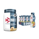 Bundle of Dymatize Performance Protein Shake, Fruity Pebbles (12 pack) + ISO100 Whey Protein Powder Isolate, Gourmet Vanilla (20 Servierungen)