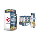 Bundle of Dymatize Performance Protein Shake, Fruity Pebbles (12 pack) + ISO100 Whey Protein Powder Isolate, Fruity Pebbles (20 Servierungen)