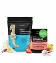 LEGION Post Workout Recovery Stack – Recharge Creatine Post Workout Drink (Strawberry Lemonade) + Whey Protein Powder (Vanilla) – Muskelwachstum, Stärke und Erholung Unterstützung – 30 Portionen