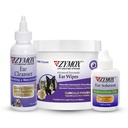 Zymox Enzymatic Ear Wipes, Ear Cleanser, & Ear Solution Ohne Hydrocortison für Hunde und Katzen - Produkt Bundle - für Schmutz, Wachs, Smelly Ears und zu beruhigen Ohr Infektionen