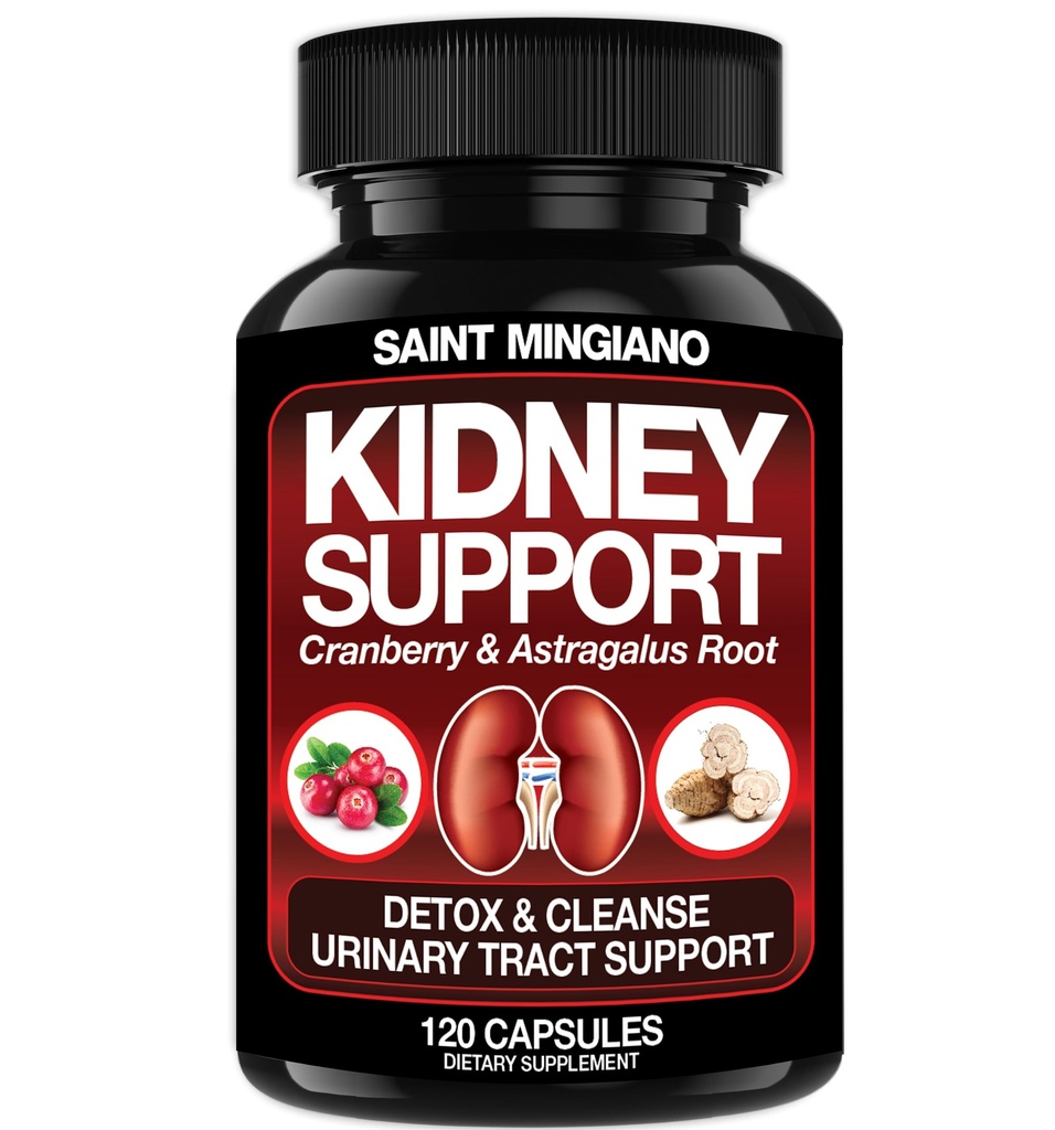 Kidney Support Cleanse Detox & Repair -120 Kapseln - Cranberry & Astragalus Root Pillen für Frauen und Männer | High Strength Liver Cleanse Detox Unterstützung Urinary Tract & Bladder Gesundheit