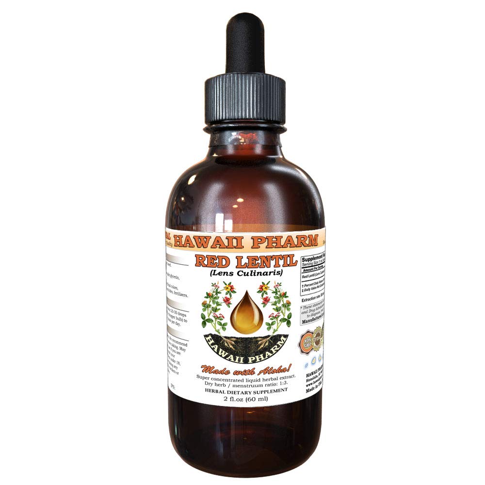 Red Lentil (Lens Culinaris) Tincture Dried Seed Liquid Extract, Red Lentil, Herbal Supplement 2 oz