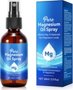 Magnesiumöl für Füße, Magnesiumöl, reines Magnesiumöl Spray in Glasflasche, Nourish The Skin, Alleviate Hair Loss, 2 fl oz
