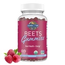 Garten des Lebens Organic Beet Root Gummies Hergestellt aus Pektin mit Antioxidantien, Vitamin C, Vitamin D & B12 für Herz-Gesundheit & Energie – Beets Gummi – Vegan, Glutenfrei, Non GMO, Himbeer, 30 Servierungen