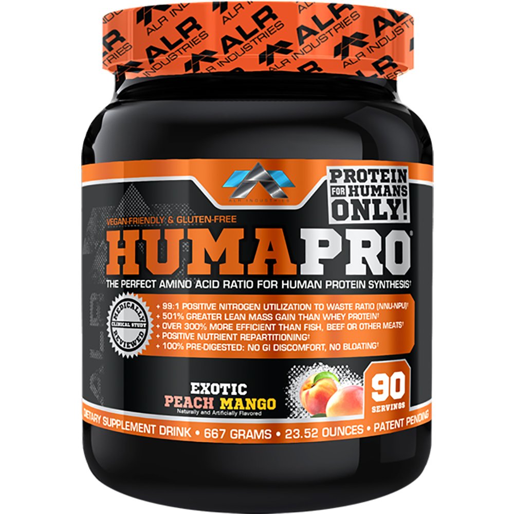 ALR Industries HumaPro Essential Amino Acid Formula | EAA Protein Supplement | Supports Muscle Recovery & Performance | Vegan, Gluten Free | | 90 Servings (Exotic Peach Mango)