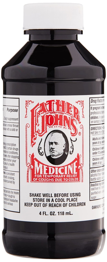 Vater Johns alkoholfreie Hustenmedizin, 4 Unzen