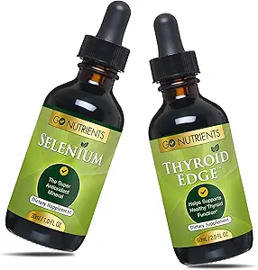 Go Nährstoffe Selen 1 oz Flüssigkeitstropfen, 60 mL - unterstützt Schilddrüsenfunktion, Energie und Stoffwechsel