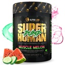 ALPHA LION Superhuman Pump Pre Workout Powder, Koffein Free & Stim Free Preworkout Supplement, Nitric Oxid Booster, Muscle Gainer, Energy & Focus (42 Servierungen, Muscle Melon Flavor)