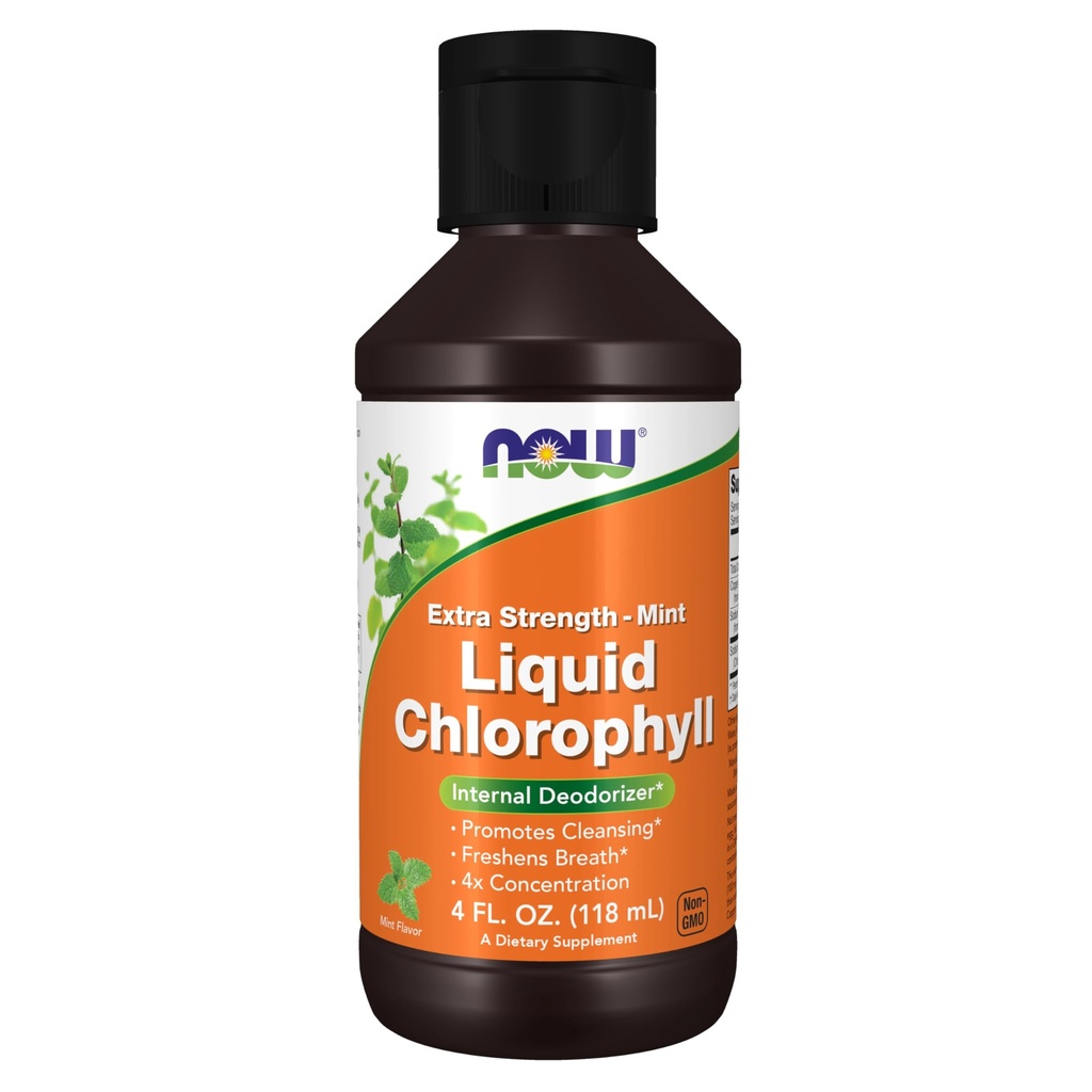 Now Foods Supplements, Extra Strength Liquid Chlorophyll, Mint, Internal Deodorizer*, Promotes Clean