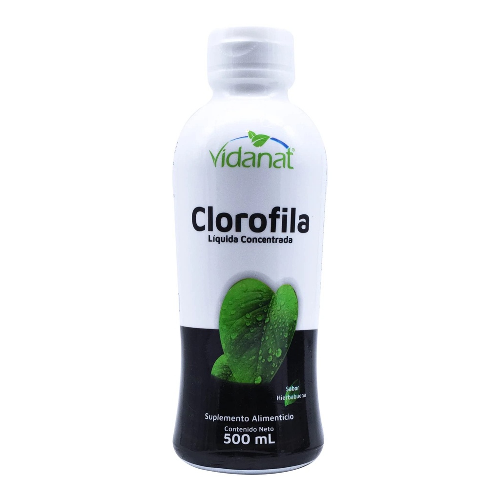 Vidanat Liquid Chlorophyll 500ml - Natural Detox, Immune Support & Energy Booster - Helps Digestion, Freshens Breath & Promotes Alkaline Balance