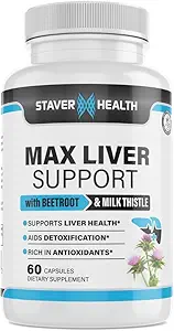 Max Liver Support Supplement Choline, Milchdistel, Artichoke Extract, Lebergesundheit, natürliche Inhaltsstoffe