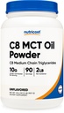 Nutricost C8 MCT Ölpulver 2LBS (32oz) - 95% C8 MCT Ölpulver