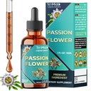 Passion Flower Liquid Drops - Natural Herbal Extract Supplement - Alcohol-Free, Vegan, Non-GMO | 30ml 1Fl Oz