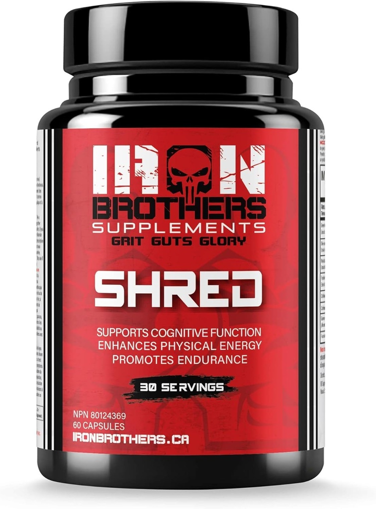 Eisen Brüder Ergänzungen Shred für Männer & Frauen | Stark Appetit Suppressant für Weight Loss Management | Unterstützt kognitive Funktion fördert Ausdauer erhöht Energie - Fat Burner - Reduce Craving