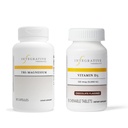 Integrative Therapeutik Bundle mit Tri-Magnesium, 90 Kapseln & Vitamin D3 125 mcg, 90 Flavored Chewables - Unterstützt Herzfunktion & Knochengesundheit* - Knochengesundheitsunterstützung