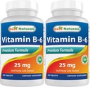 Best Naturals Vitamin B6 25mg 250 Tabletten (250 Zähler (Pack von 2))