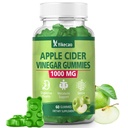 Apple Cider Vinegar Gummies, 1000mg ACV Gummies with The Mother & B12, Apple Cider Vinegar for Digestion, Metabolism, Gut & Energy Support, Immune Health, Keto-Friendly, Vegan, Non-GMO, 60 Count