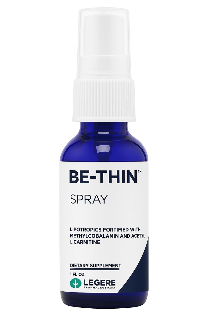 Legere Pharmaceuticals Be-Thin Nutrient & Energy Support Spray – MIC Spray, Methionine, Inositol, Choline, Amino Acids, B12, – Wellness & Clean Energy, 1 fl oz