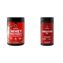 Six Star Elite 100% Whey Protein Plus Triple Chocolate 1.8lbs & Creatine Pills X3 Creatine Capsules Muscle Builder