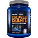 BodyTech Whey Protein Isolate Powder - 25g Protein per Serving with BCAAs - Fast-Absorbing for Muscle Growth & Recovery - Unflavored (1.5 lb, 22 Servings)