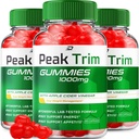 Peak Trim Keto ACV Gummies Supplement – PeakTrim + ACV Gummies Apple Cider Vinegar 1000MG, Peak Trim Keto Gummies Reviews, Vitamin B12 (3 Pack - 180 Gummies)