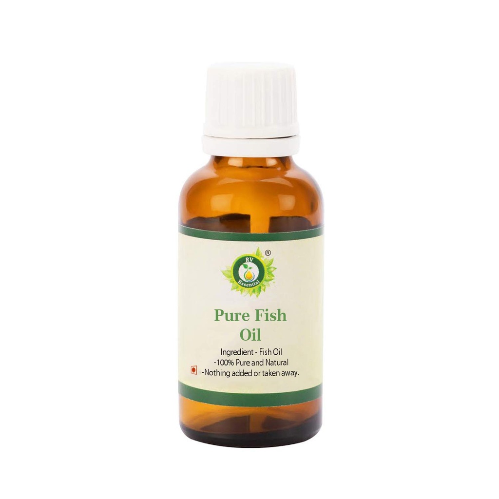 Fish Oil | Cod Liver Fish Oil | for Skin | Moisturizes Skin | Nourishes Skin | 5ml | 0.169oz By R V Essential
