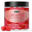 Creatine Monohydrate Gummies – 3600mg Real Creatine Per Serving – Transparent Label, Delicious Strawberry Flavor, Lab-Tested Strength Supplement
