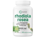Micro Ingredients Rhodiola Rosea Supplement, 240 Vegetarian Capsules | Rhodiola Rosea Extract Powder with Ashwagandha, Saffron, Passion Flower & Holy Basil | Non-GMO, Gluten Free