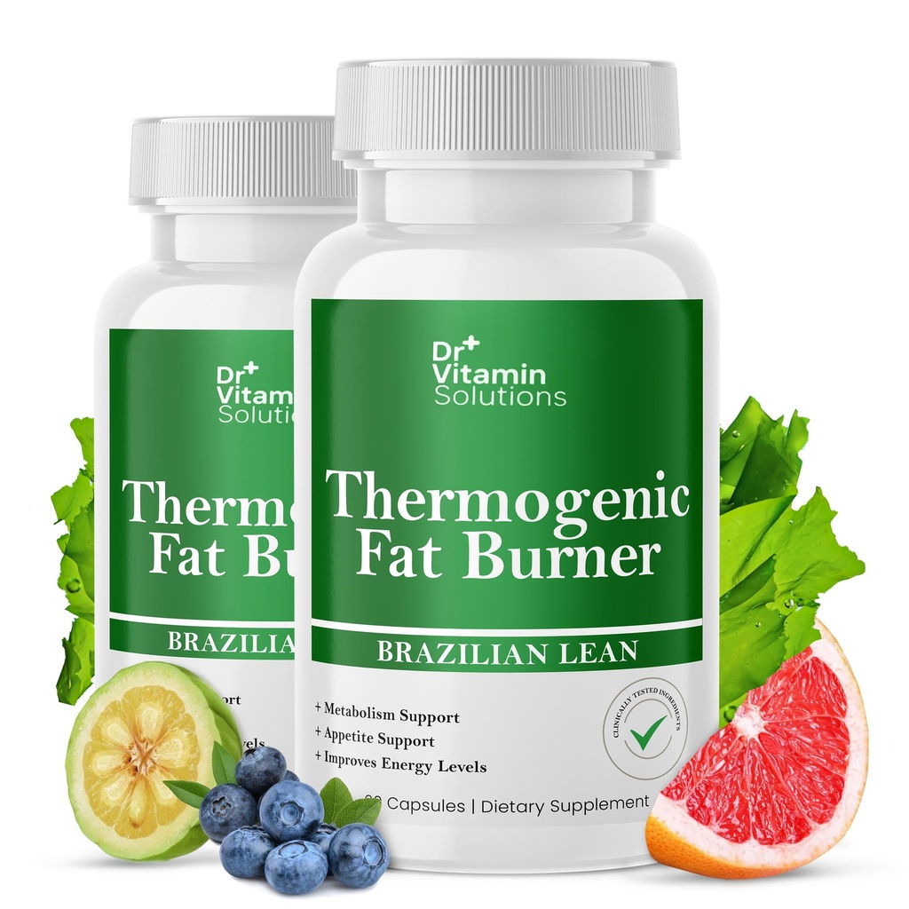 Thermogenic Fat Burner für Frauen und Männer - Appetit Suppressant für Gewichtsverlust - Inklusive Green Tea Extracts für Bloat Relief - Metabolism Booster - Paket von 2
