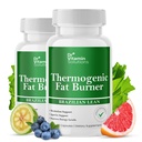 Thermogenic Fat Burner für Frauen und Männer - Appetit Suppressant für Gewichtsverlust - Inklusive Green Tea Extracts für Bloat Relief - Metabolism Booster - Paket von 2