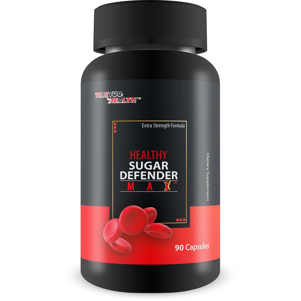 Healthy Sugar Defender Max - Our Best Sugar Support Supplement - Multi Action Blood Health Supplements - Circulation and Vein Support for Healthy Legs, Heart, and Body - Herbal Blood Capsules